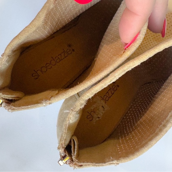 Shoe Dazzle tan peep toe “Jayla” boot ❤️ - Picture 8 of 8